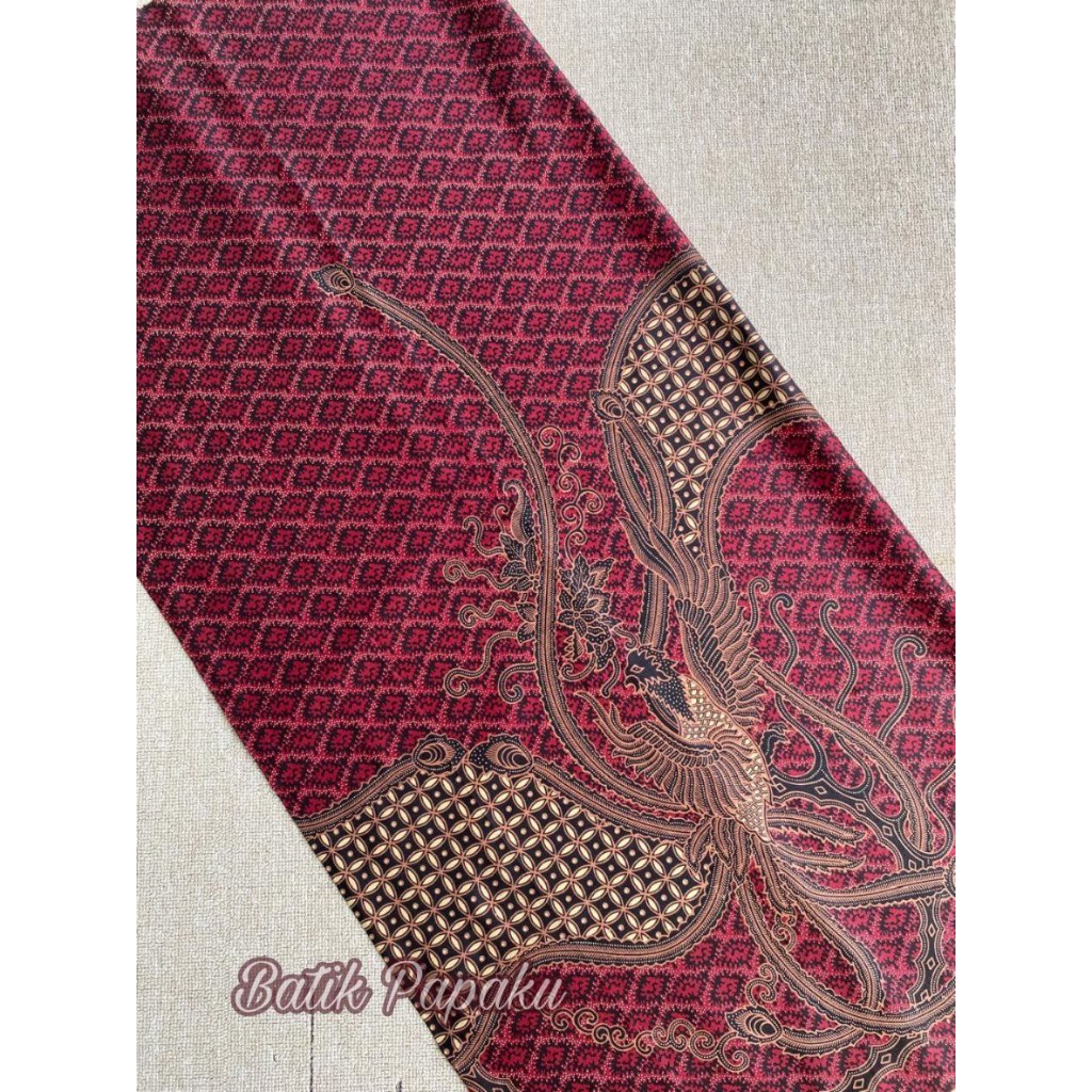 Kain Batik Katun Premium Seragam Bridesmaid Warna Maroon Marun Merah Tua Burgundy