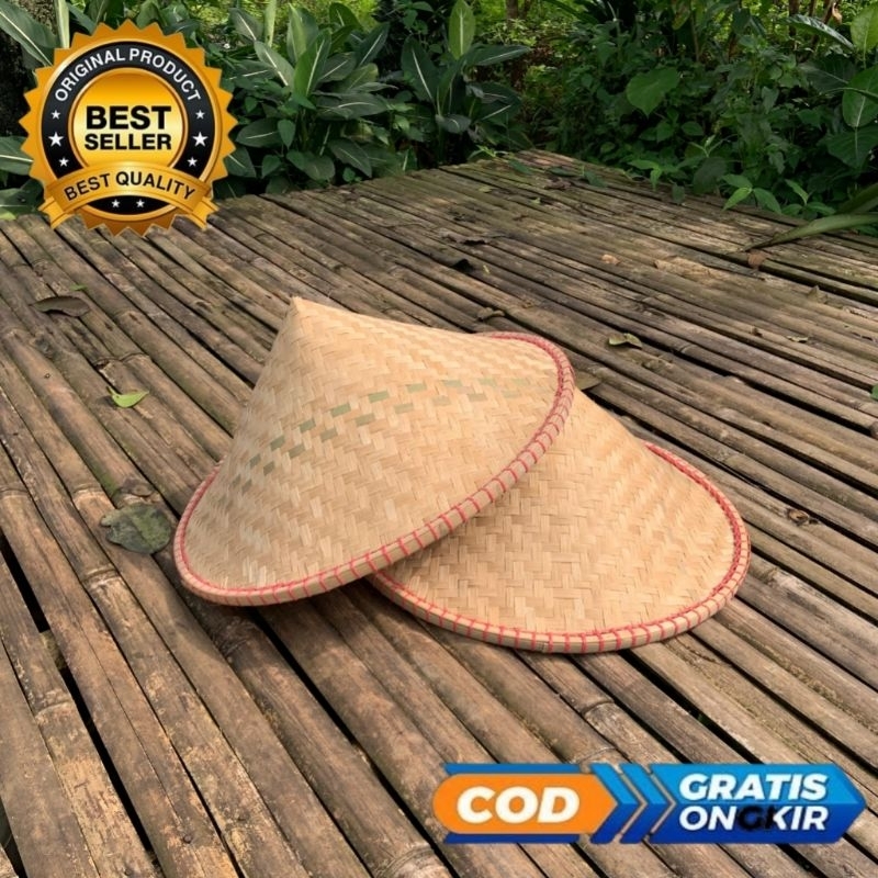 Topi Caping / Cetok /Topi Petani Bambu / Topi Mancing