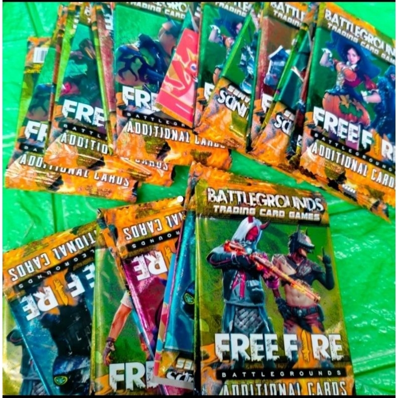 Mainan anak trading card FF perpcs isi 8kartu FF keren