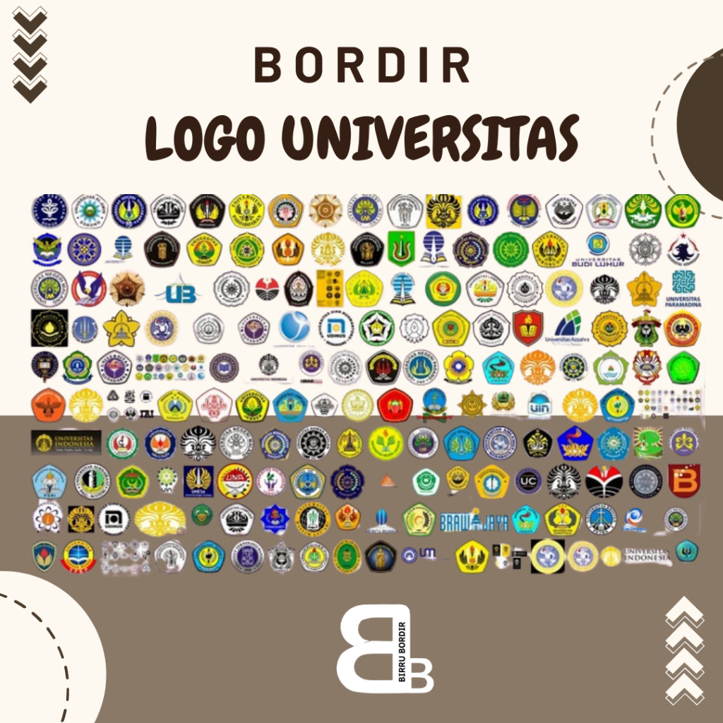 bordir logo universitas/ bordir logo satuan/ bordir logo UI/ bordir logo universitas muhammaddiyah..