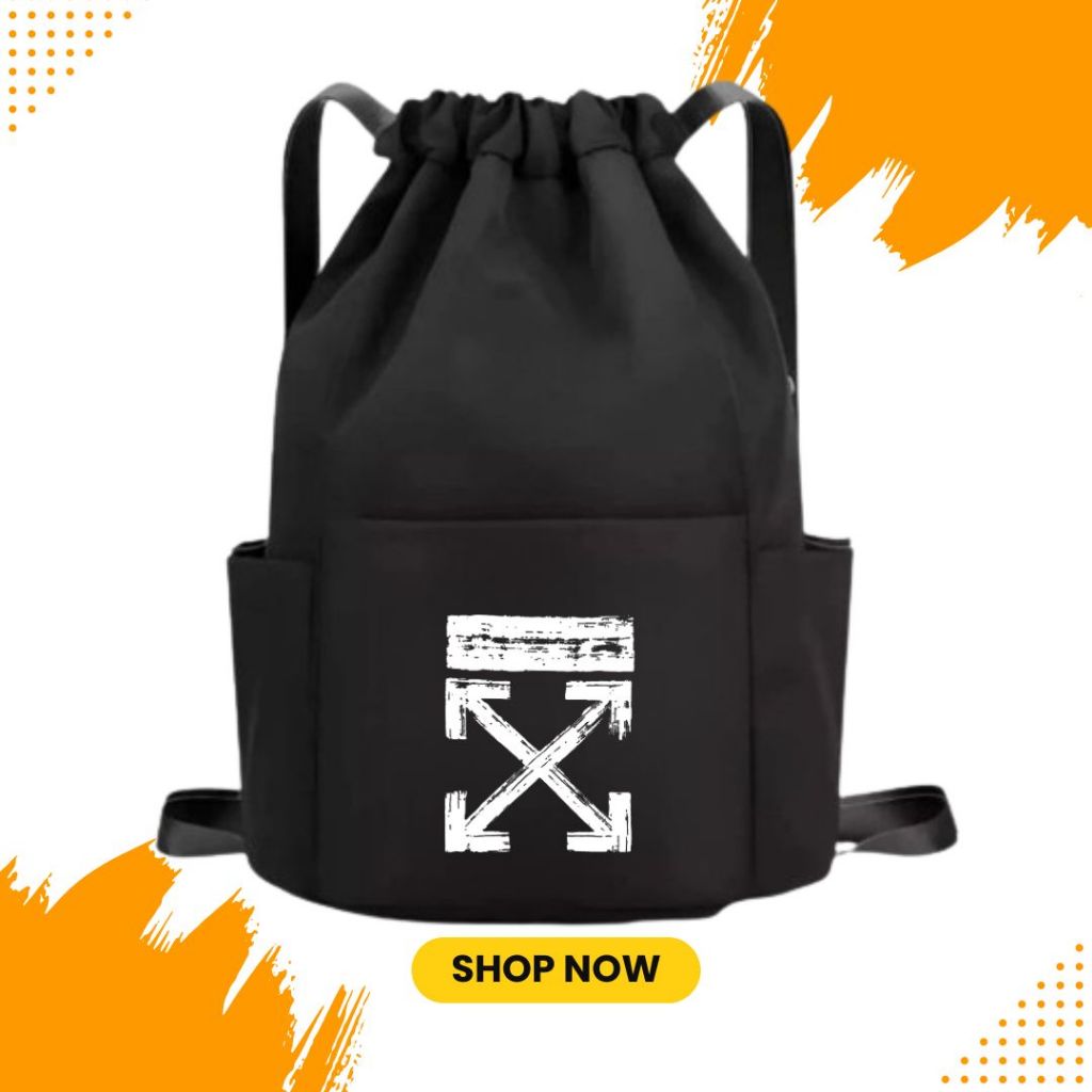 String Bag / Tas Serut Anti Air / DRAWSTRING BAG Tas Serut Olahraga Pria dan Wanita Bahan cordura Wa