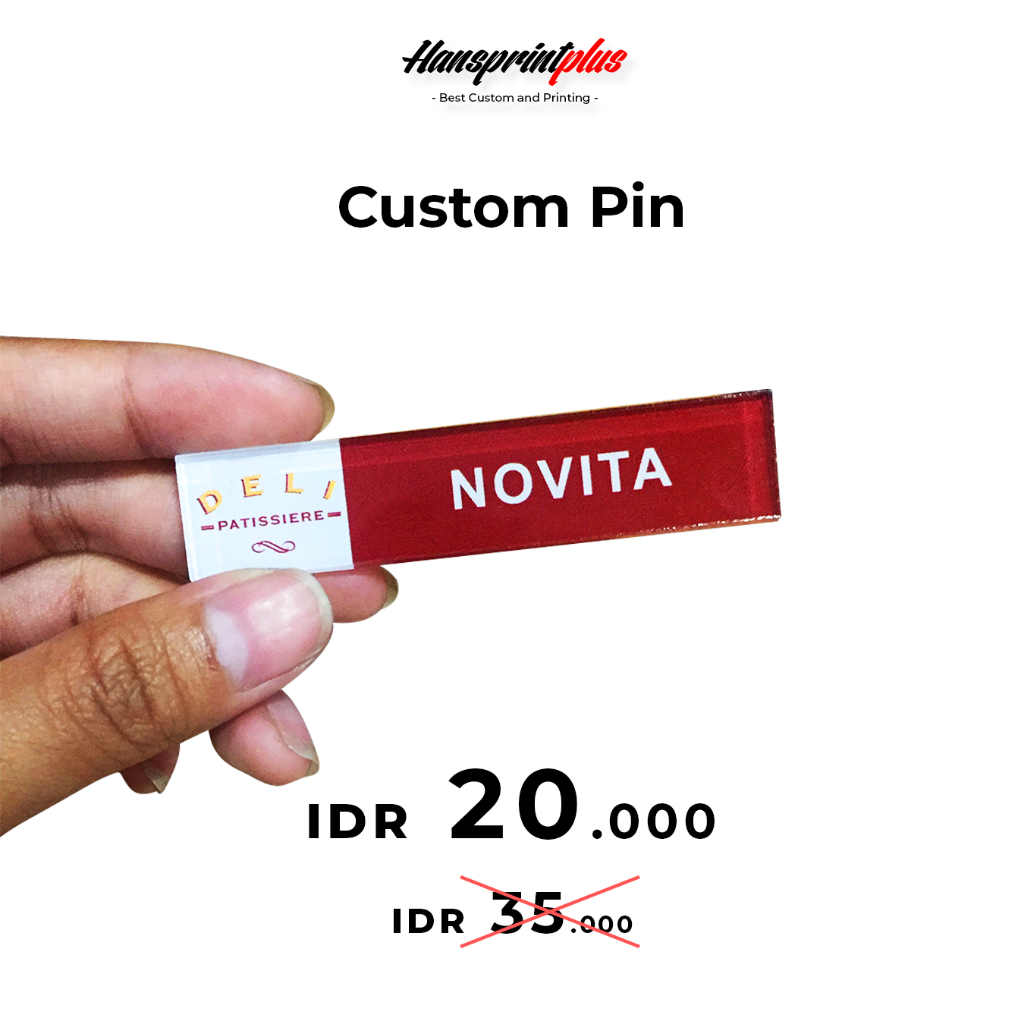 Custom Pin Akrilik / Pin Custom
