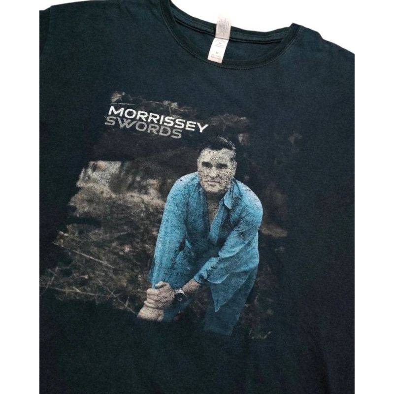 MORRISSEY - SWORDS UK AND EUROPE TOUR 2009 (M) Kaos Tshirt Baju Band Official Merchandise