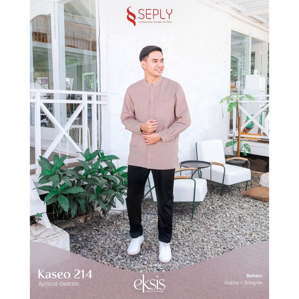 Gamis dan Koko Couple Seply Eksis 239 Apricot Gelato