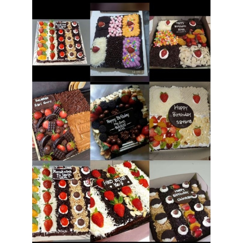 

Brownies ulang tahun UK.20x20cm