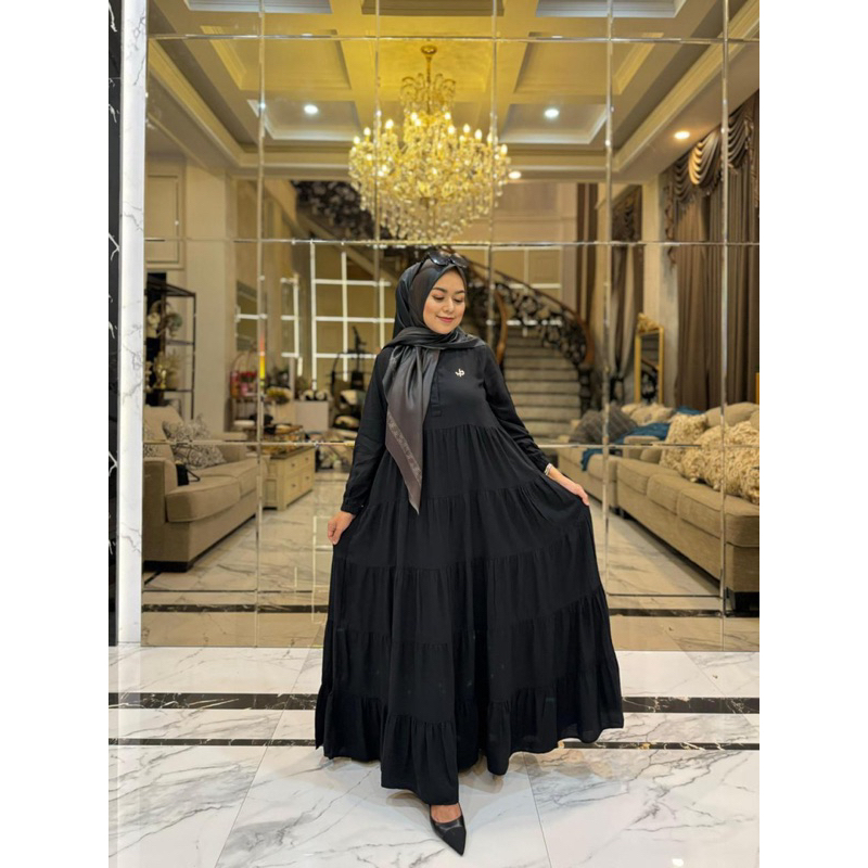 HANA DRESS by Journey original/gamis journey/gamis rayon twill/gamis jumbo/gamis lebaran/gamis busui