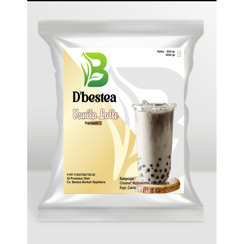 

Bubuk Minuman Rasa Vanilla Latte Premium 1 kg Powder Drink