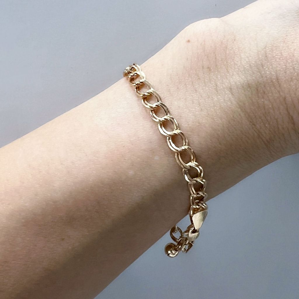 Gelang Emas Kadar 700 (16K) model hollow  berat 2 - 5 gram an