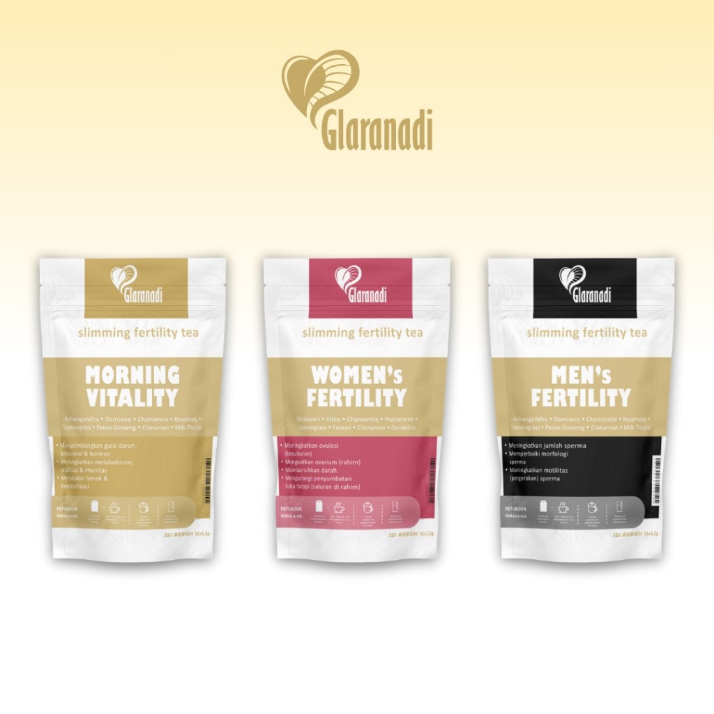 

GLARANADI - Teh Bunga Program Hamil Promil Suami Istri Pelangsing Slimming Fertility / Shatavari