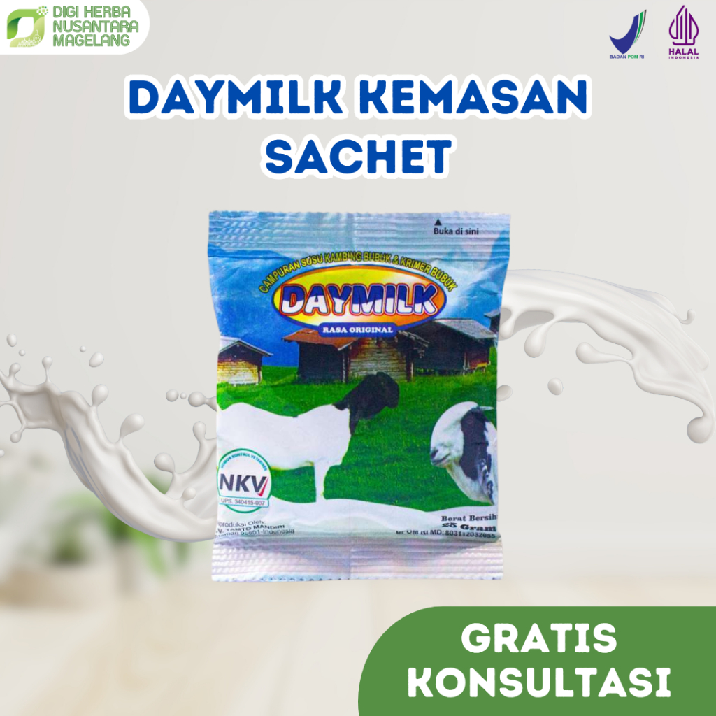 

Daymilk Kemasan Sachet Rasa Original | susu kambing etawa daymilk atasi pernafasan dan persendian