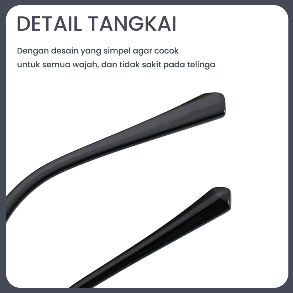 Robins kacamata Anti Radiasi Komputer Frame Kacamata Kotak Bisa Minus Photocromic Bluecromic Fashion Terbaru Wanita S11968-4