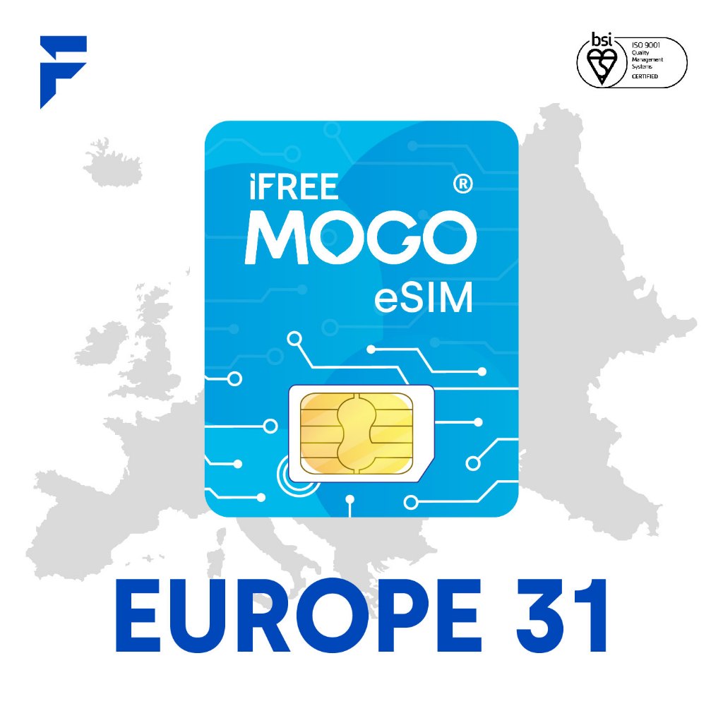 iFREE MOGO eSIM Europe31 - eSIM Eropa31