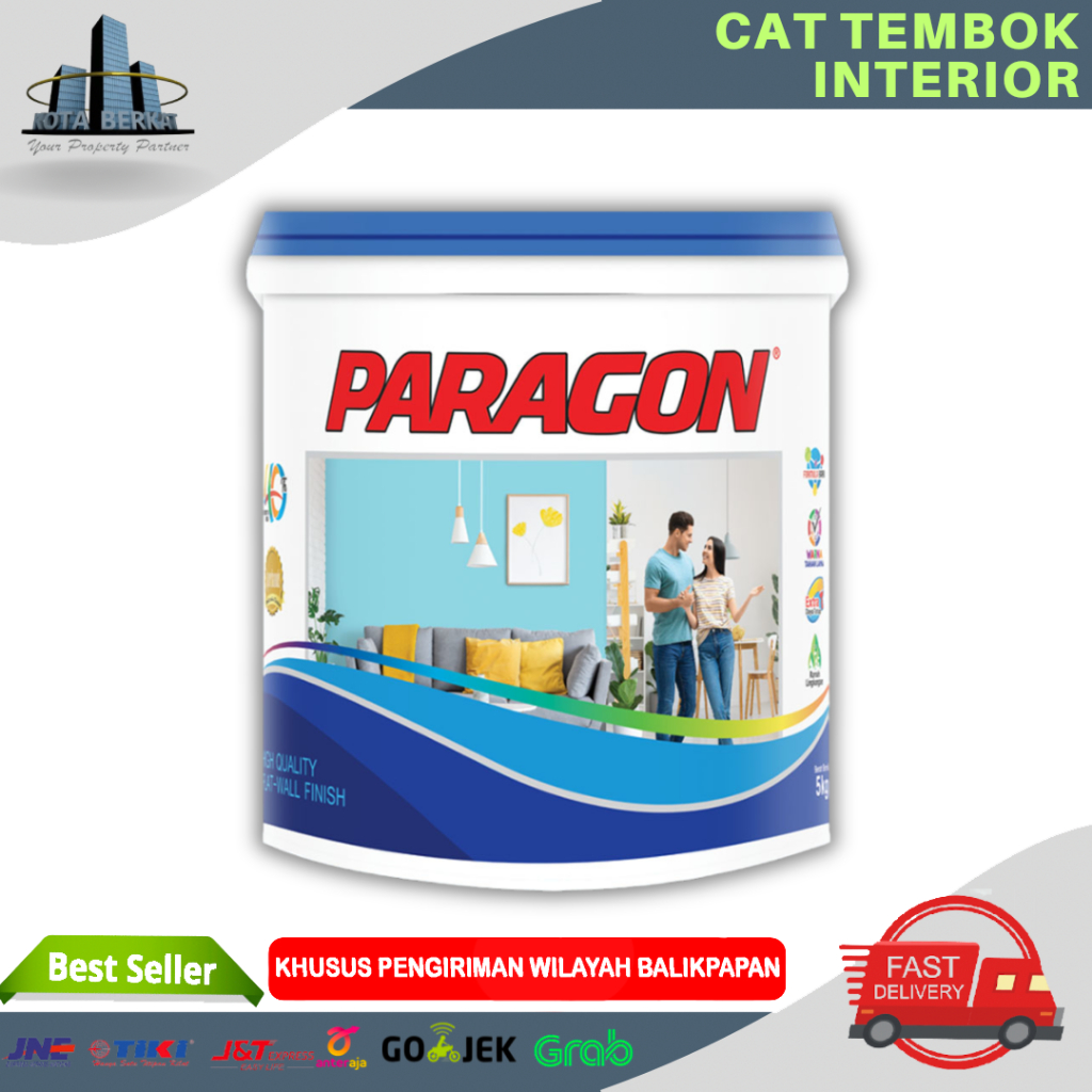 CAT PARAGON/ CAT TEMBOK UNTUK DALAM PARAGON 1 GALON (20KG) PUTIH