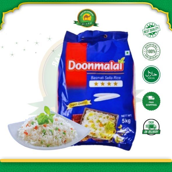 

Doonmalai 5 kg Beras Basmati Sella Rice Premium