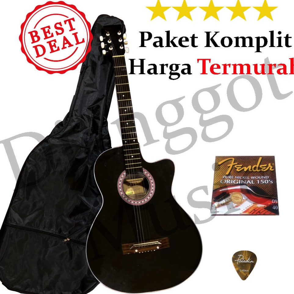 ART N45X ORIGINAL Gitar Akustik Pemula tipe S1 Include Softcase Senar Cadangan dan Pick bukan YAMAHA