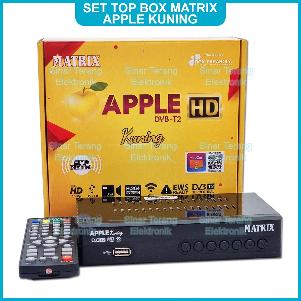 STB MATRIX DVBT2 APPLE KUNING