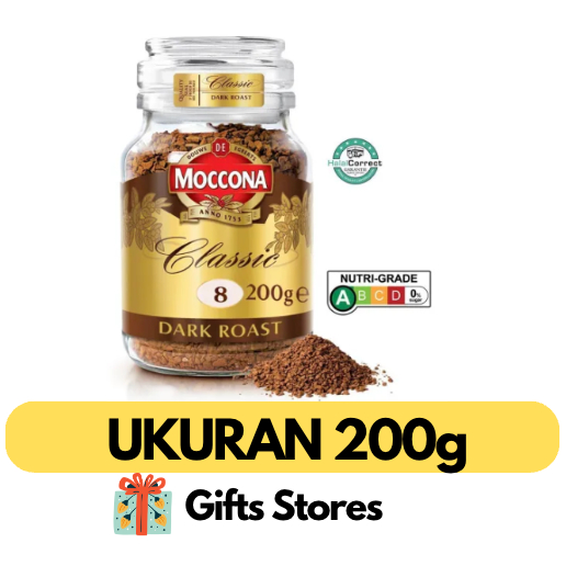 

Moccona Classic Dark Roast Intensity 8 Freeze Dried Instant Coffee 200G