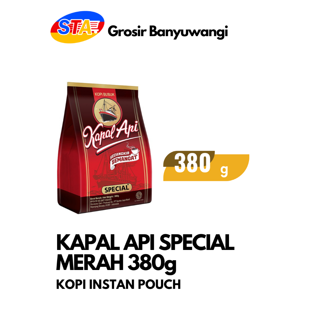 

[JATIM] KAPAL API SPECIAL 380 G | KOPI POUCH