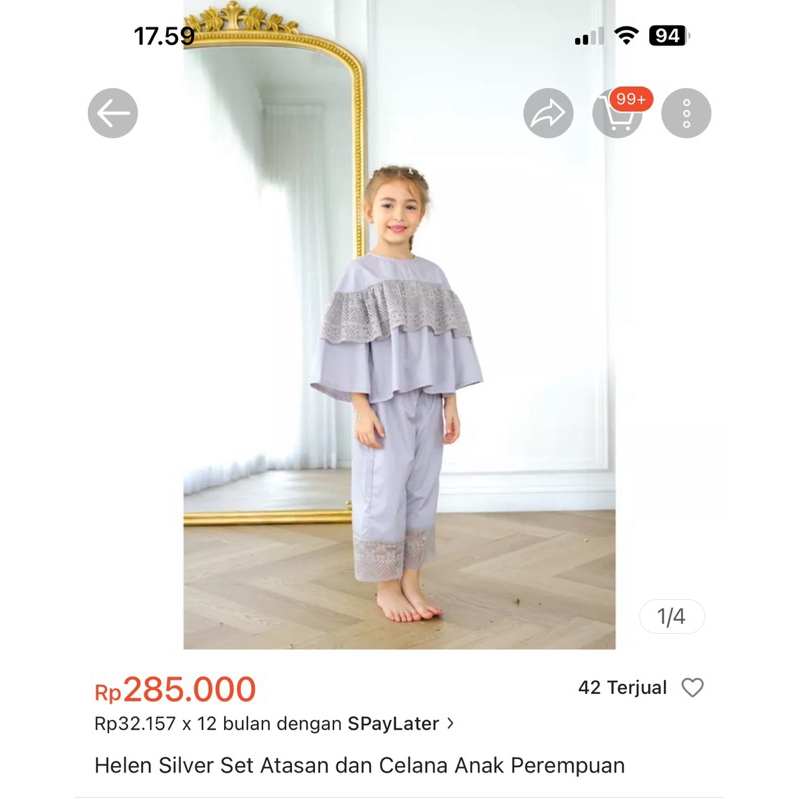 Preloved Kissah Baju anak