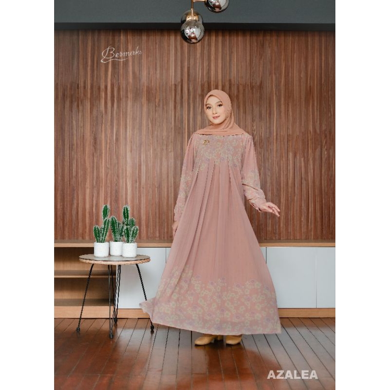 NEW AZALEA gamis set premium original by BERMERKS SYARI