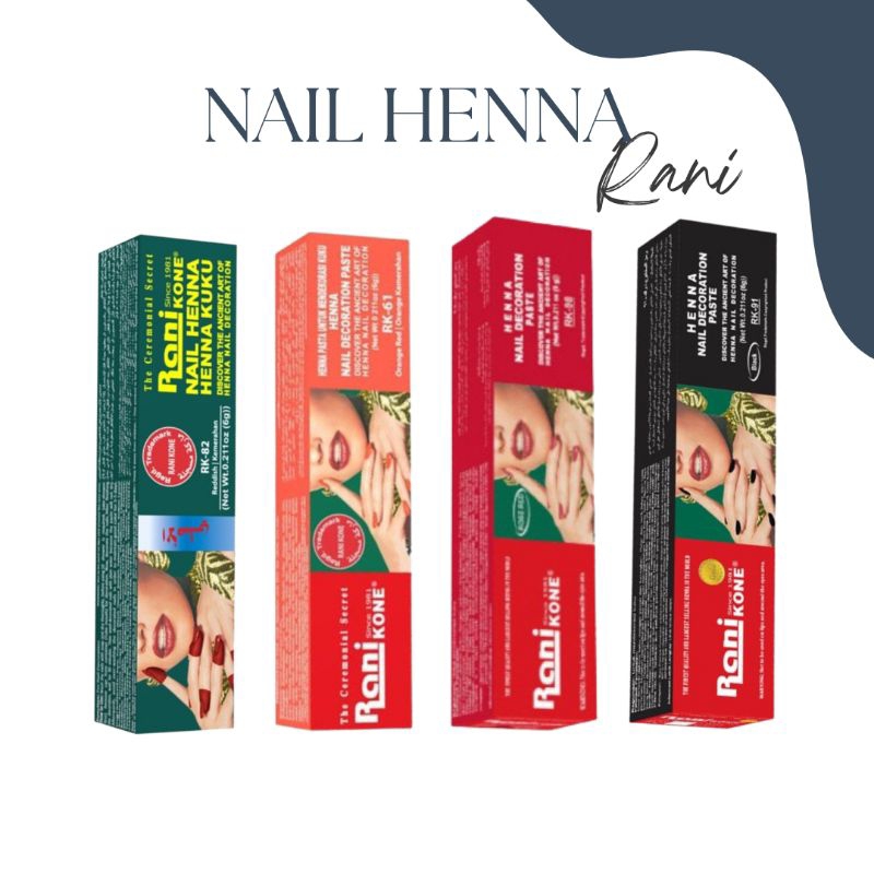 Henna Kuku Rani Kone 6gr Henna Kuku Halal Rani Kone