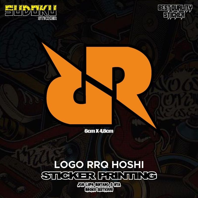 

STICKER STIKER PRINTING LOGO RRQ HOSHI MOBILE LEGENDS BENG BENG