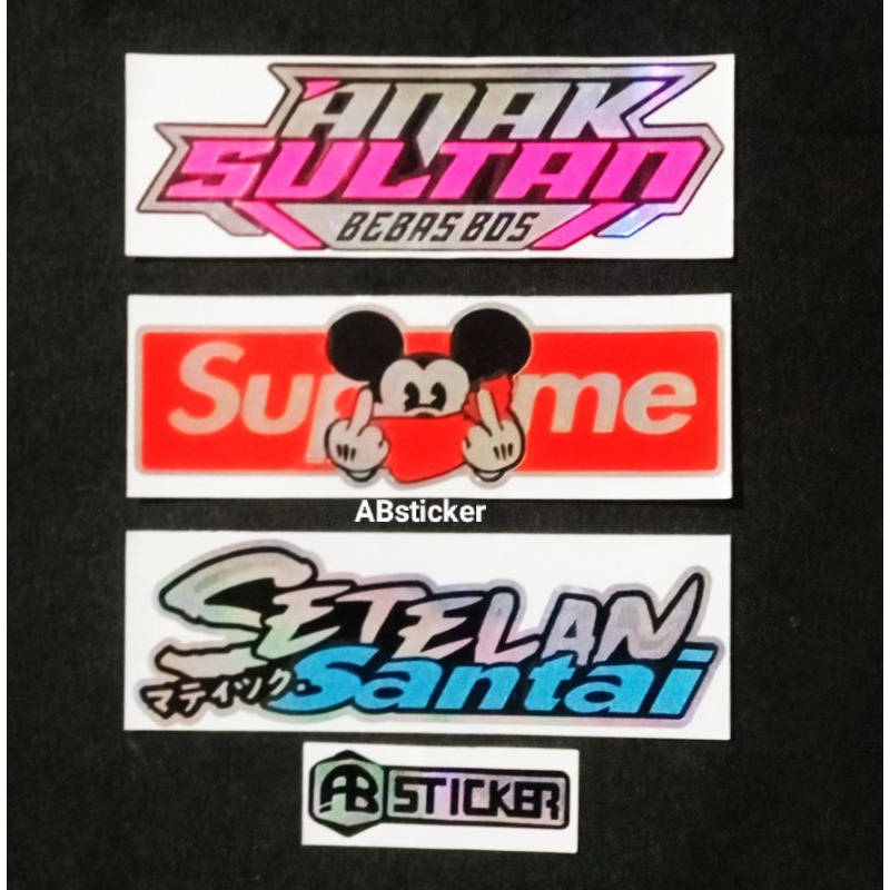 

Sticker Anak Sultan Stiker kata kata cutting