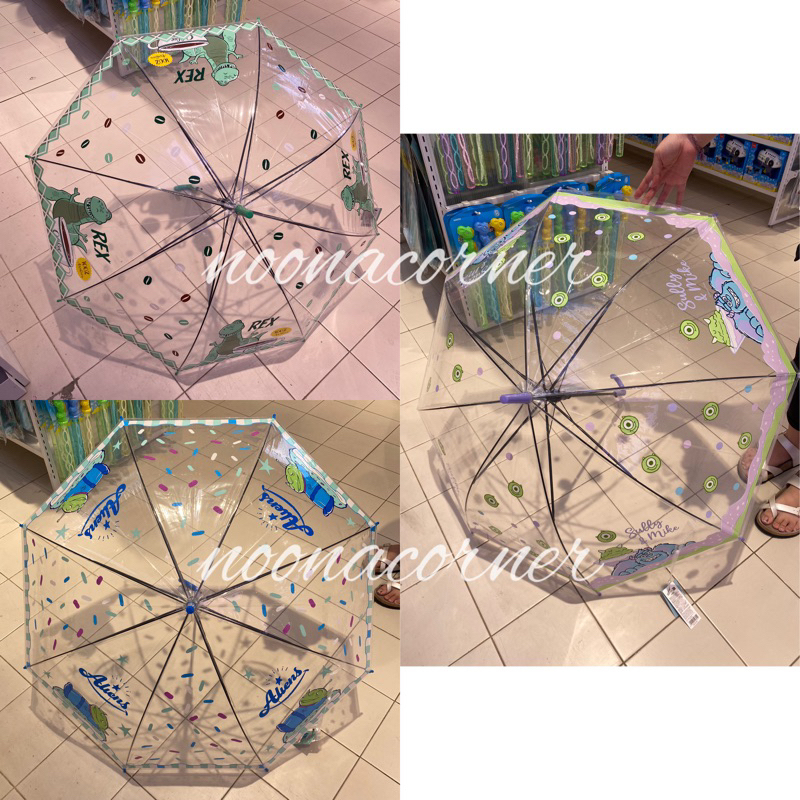 Miniso x Disney Pixar ‼️ Payung Transparan Bening Toy Story (Sully & Mike , Rex, Alien)
