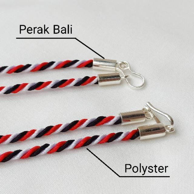 Kalung Perak Bali / Kalung Tridatu Bali / Kalung Khas Bali / Kalung tridatu Asli Bali Original FREE 