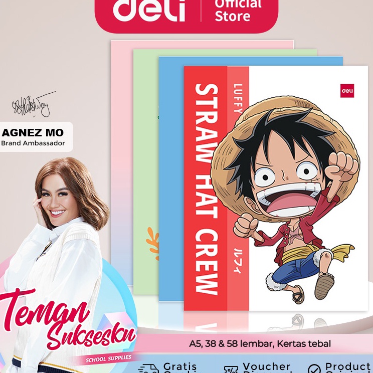

Best Now Deli Sewing Notebook Buku Tulis Sekolah A5 38 58 Lembar Isi 1 CNB542