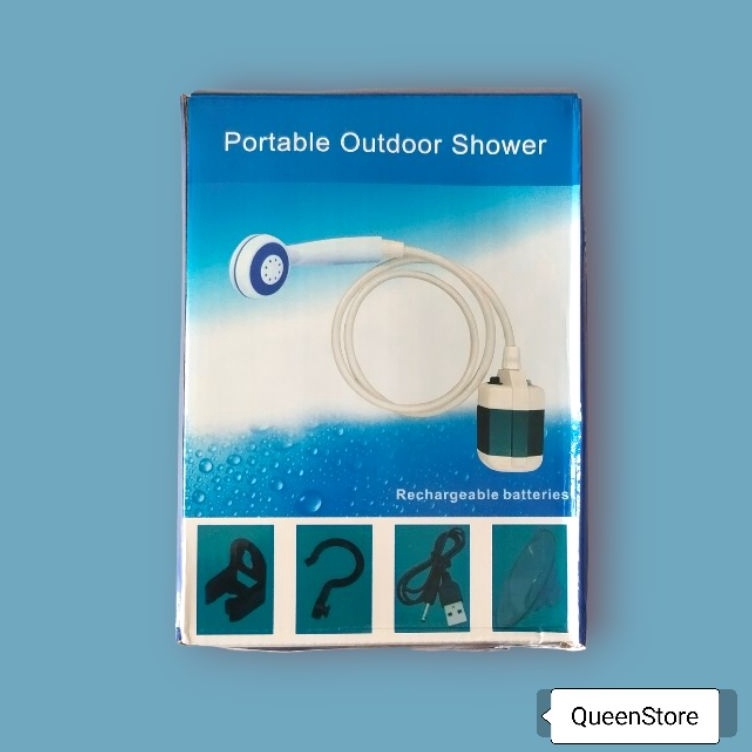 VwY SHOWER CHARGER  PORTABLE OUTDOOR SHOWER AMAN  WATER PROOF