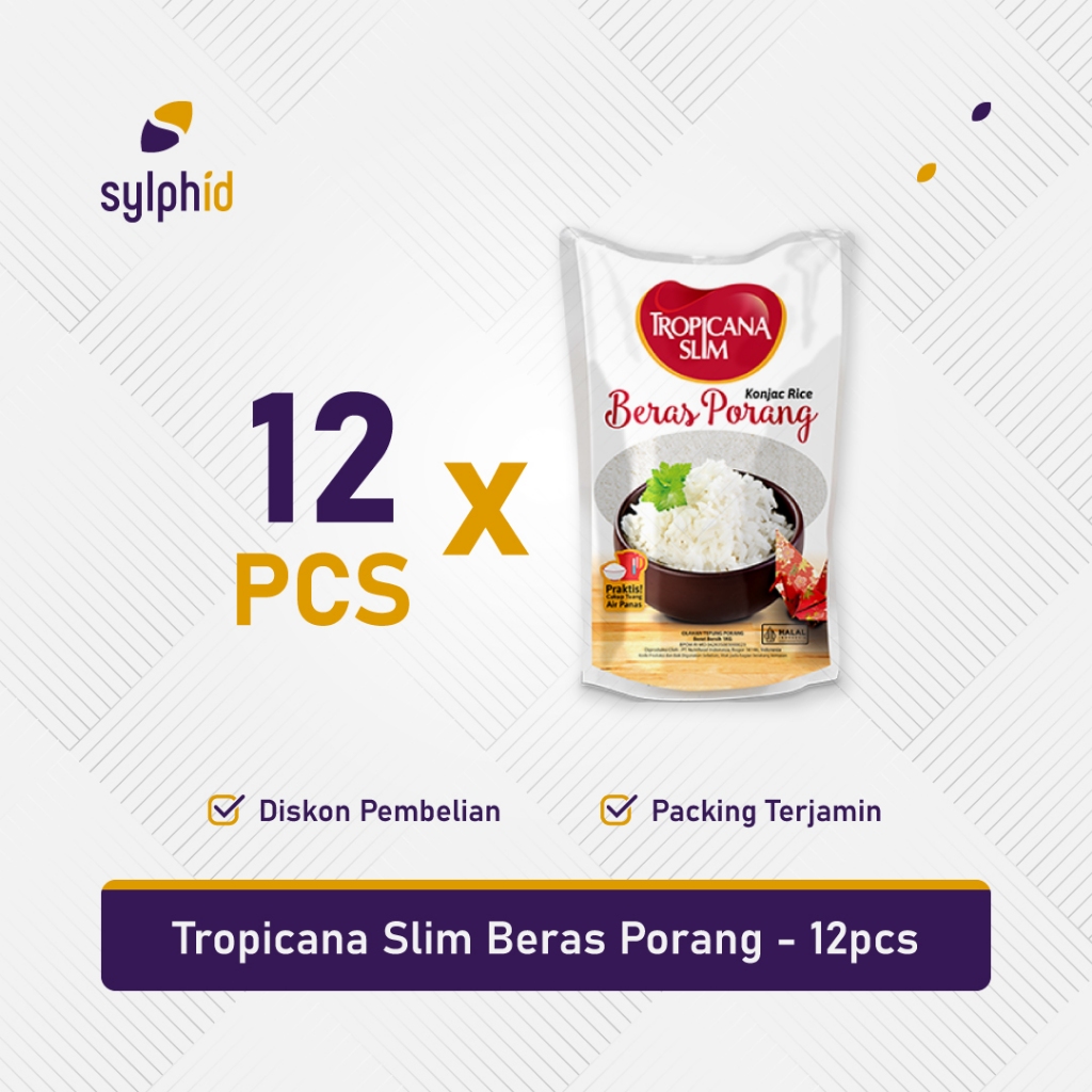 

1 Dus Beras Porang Instan 1 kg Tropicana Slim / 1 Karton (12 pcs)