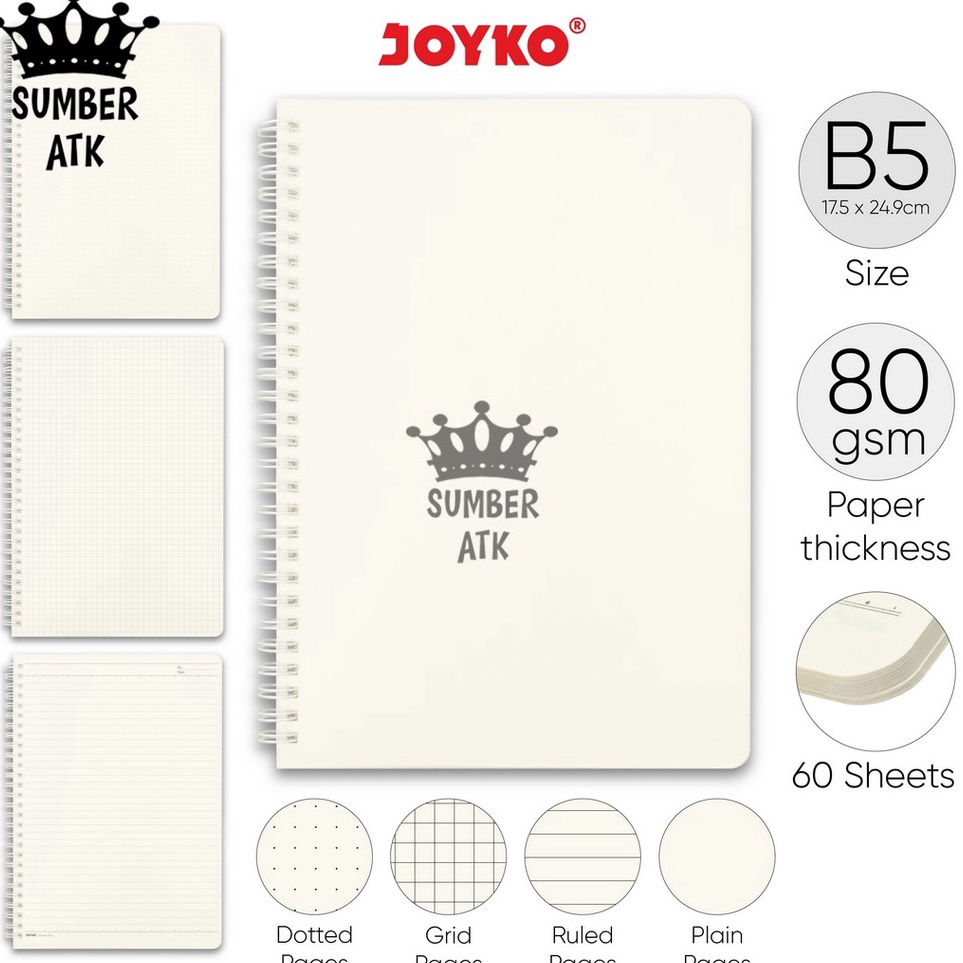 

Harga Terupdate Notebook Diary Agenda Buku Catatan Joyko NB732 B5 6 Lembar Ruled Grid Plain Dotted