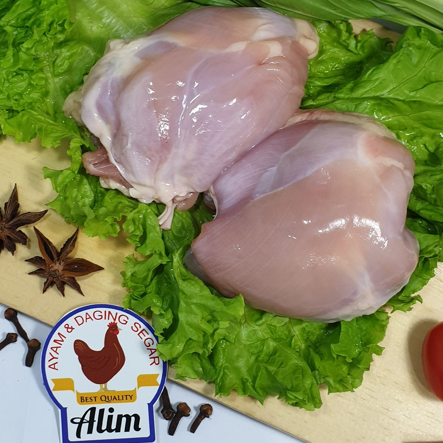 

Paha Polos Tanpa Kulit 1KG (Skinless Chicken Thigh)