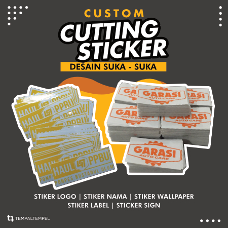 

Custom Cutting Sticker Desain Suka suka Logo Usaha, Logo Komunitas, Logo Brand,Nama
