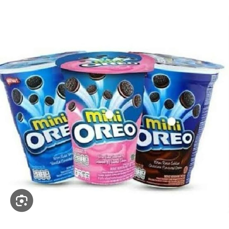 

Mini oreo cup 61,3 gram aneka rasa