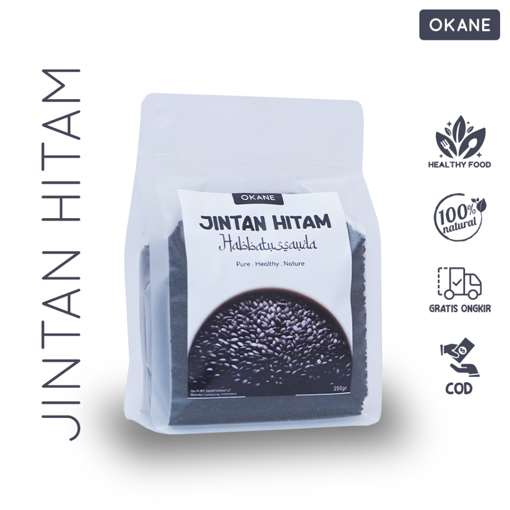 

Habbatussauda Murni asli 100% OKANE 250 gr / Biji Jintan Hitam Original