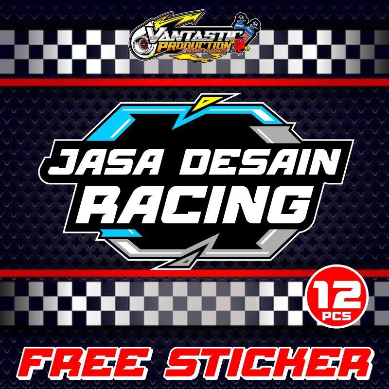 Jasa Desain Logo Racing Gratis Stiker 12pcs, Logo Komunitas, Logo Sound, Logo Bengkel Dll