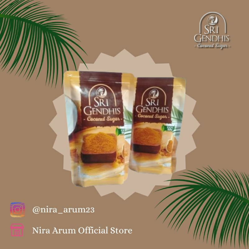 

Sri Gendhis Coconut Sugar gula kelapa granul 250 gram dua pcs
