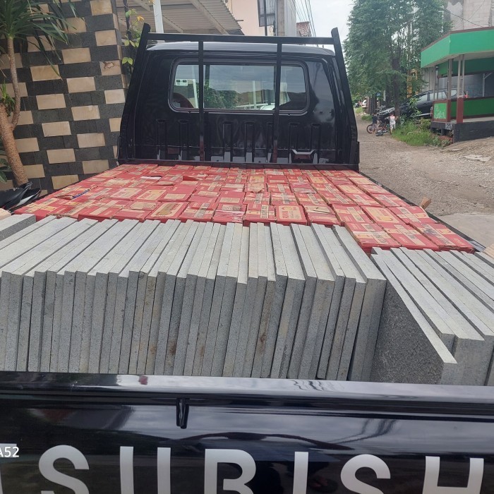 Batu Alam Batu Alam polos / Bakar 30 x 60 x 2cm Ready batu Andesit