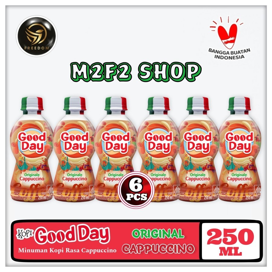 

Kopi Good Day Originale Cappuccino Coffee Botol Pet - 250 ml (Kemasan 6 Pcs)