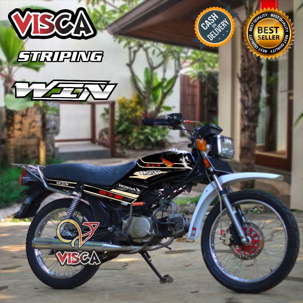 Striping WIN 100 Variasi Terbaru Stiker WIN Striping WIN100 JAPAN WIN