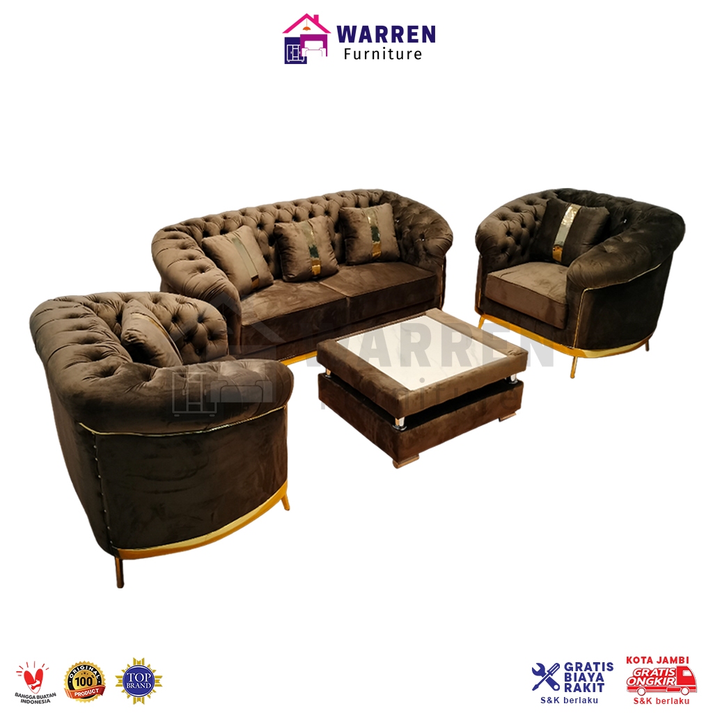 Sofa Ruang Tamu Mewah / Kursi Meja Ruang Tamu Mewah Barcelona