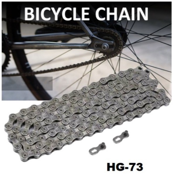 Rantai Sepeda HG-73 For 9 speed Silver CN - X10 10 speed / DEORE CN HG-73 9/27 Speed Chain 116L With