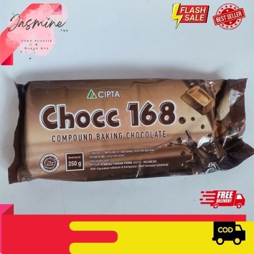 

COKLAT BATANG CHOCC 168 250GR | CHOCOLATE COMPOUND 250GR