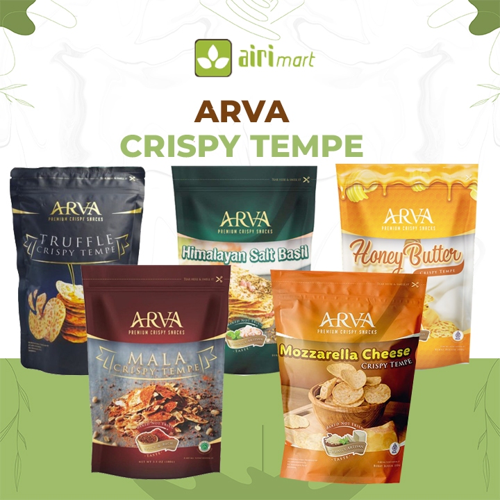 

Arva Crispy Tempe snack sehat tanpa goreng