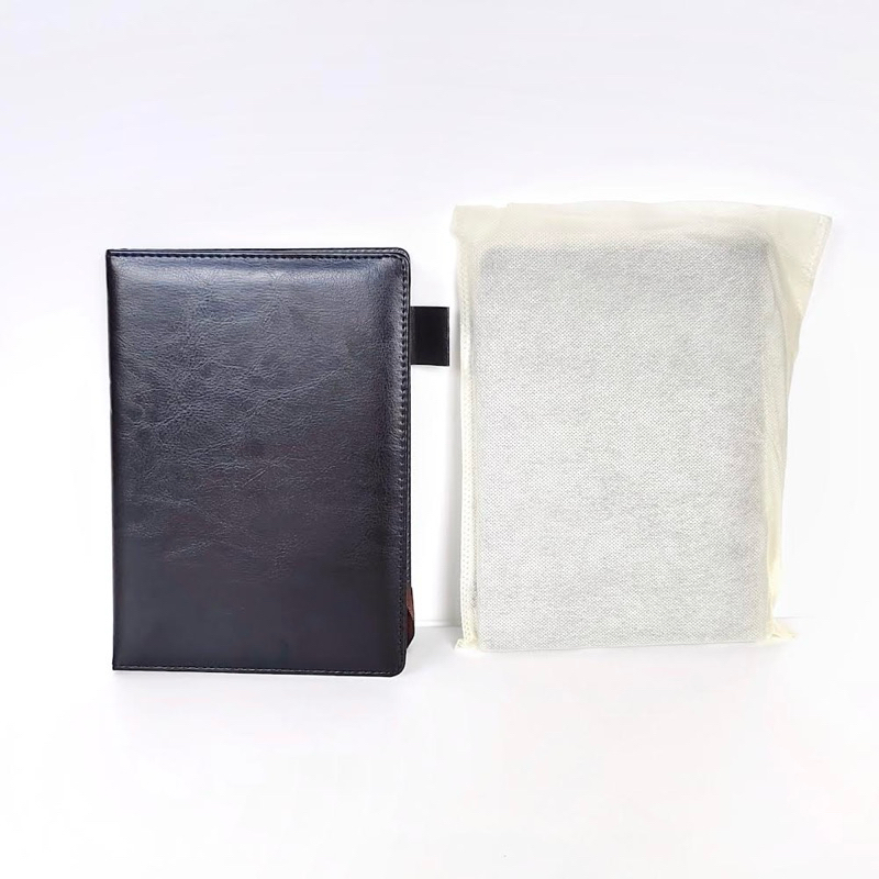 

mh AG 36 Buku Agenda Leather Cover Notebook / Buku Catatan Sampul Kulit A5 100 Lembar Desain Elegan/