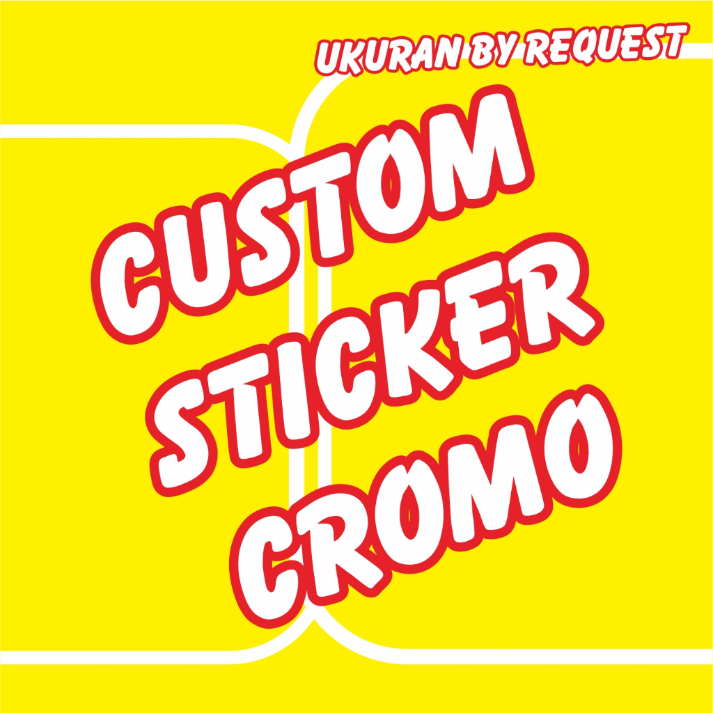 

STIKER LABEL MAKANAN, MINUMAN, ATAU KEMASAN CROMO) BENTUK PERSEGI