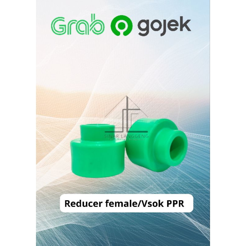 RUCIKA REDUCER FEMALE PPR 63X50MM (2X11/2")/VLOK SOK/KELEN GREEN/VSOK/REDUCER SOCKET/VERLUP/VERLOP