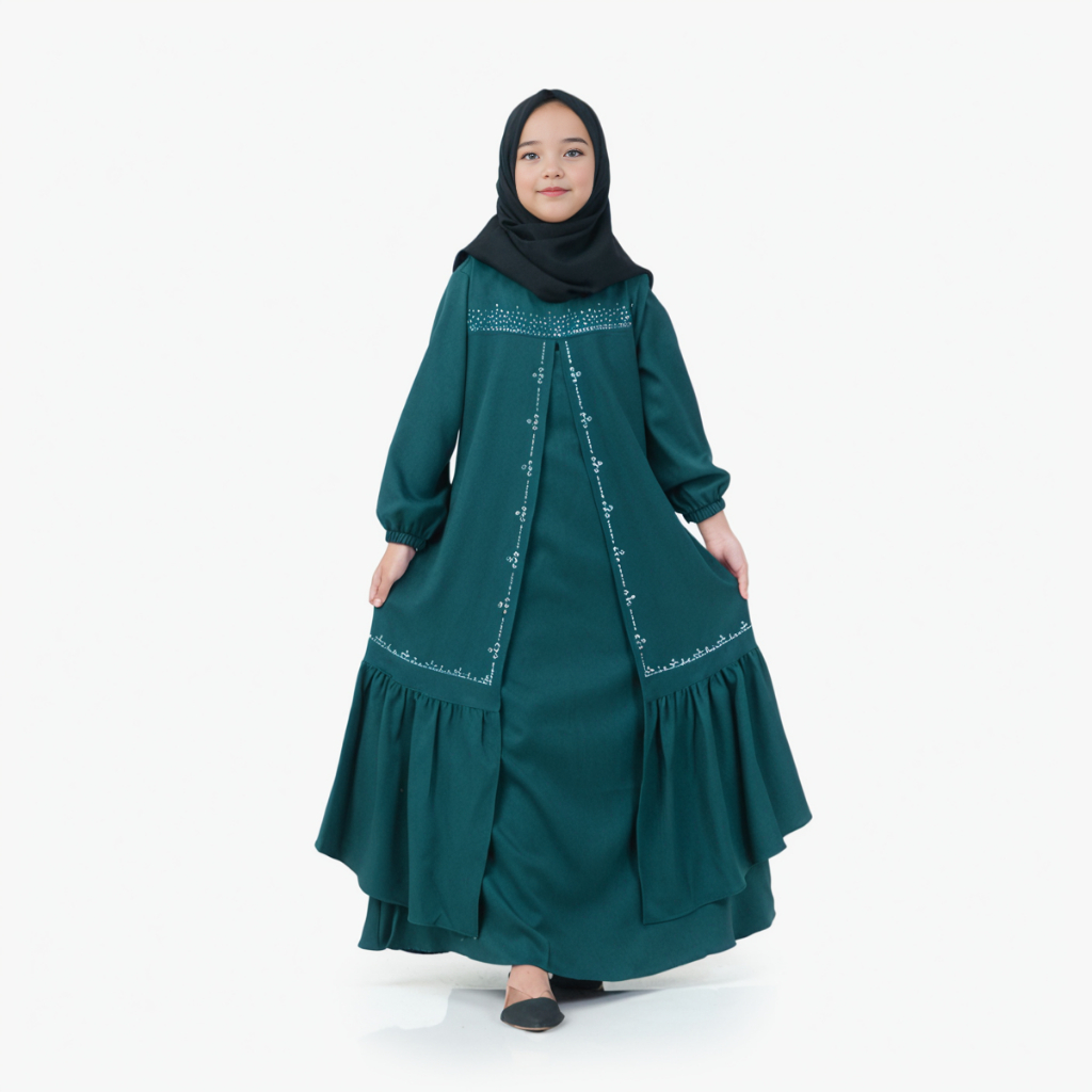 Gamis Anak Perempuan Umur 7-13 Gamis Anak Umur 9 10 Tahun 12 Terbaru 2026 Pakaian Muslim Kids Usia P